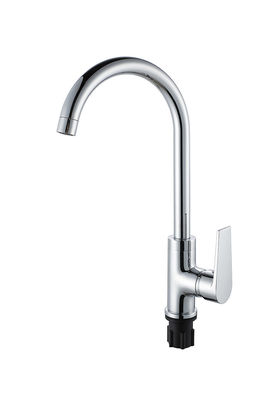 Chrome đồng lạnh và nóng OEM bồn rửa nhà bếp máy trộn vòi một đòn bẩy
