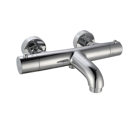 Nhiệt độ thermostaic điều chỉnh bồn tắm hoặc vòi tắm Máy trộn phòng tắm Màu sắc Chrome Máy vòi đồng OEM Vòng cổ điển