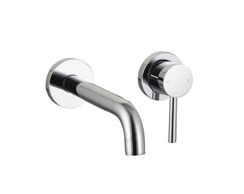 Vòng cổ điển trong tường một đòn bẩy phòng tắm máy trộn vòi tắm Chrome đồng