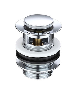 Pop Up phòng tắm nhỏ bồn rửa nước ống với nút tràn Chrome OEM