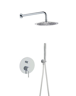 ẩn trong tường đồng vòng xoắn tay cầm vòi mưa xây dựng trong vòi tay máy trộn bộ vòi chrome OEM vòng cổ điển