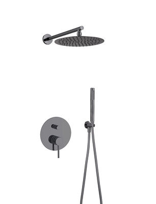 OEM Rain Shower với tay cầm đồng Ringlar Knurl Gun Metal