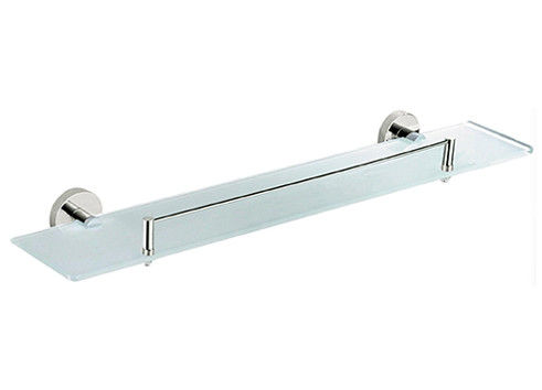 Modern Simple Round Odm Glass Shelf Holder Oem Sus304 Chrome Bề mặt tường gắn