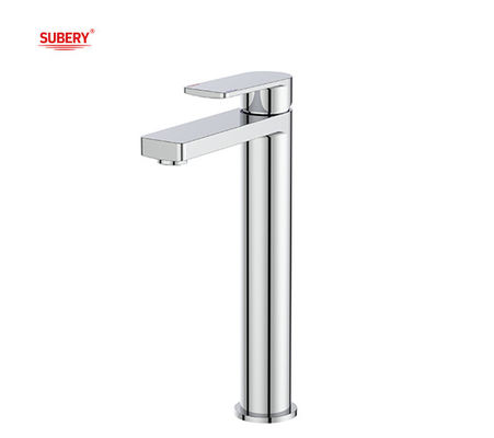 Máy trộn bồn rửa cao bằng đồng Chrome