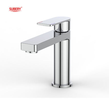 Chrome đồng phòng tắm máy trộn vòi nước lạnh và nước nóng OEM tay cầm đơn