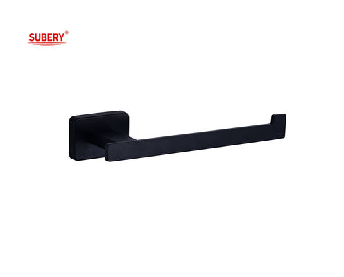 Gạch tường gắn phụ kiện phòng tắm WC giấy giấy vách vệ sinh ván đen hình chữ nhật thiết kế OEM ODM