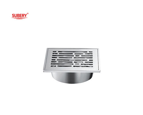 Sàn gắn phòng tắm sàn cống bẫy 100 X 100mm Chrome