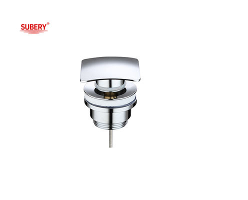 Đồng bồn cống thoát nước vỏ vuông nắp nút vanity thùng cống thải pop lên cống bồn vệ sinh chất thải crôm OEM
