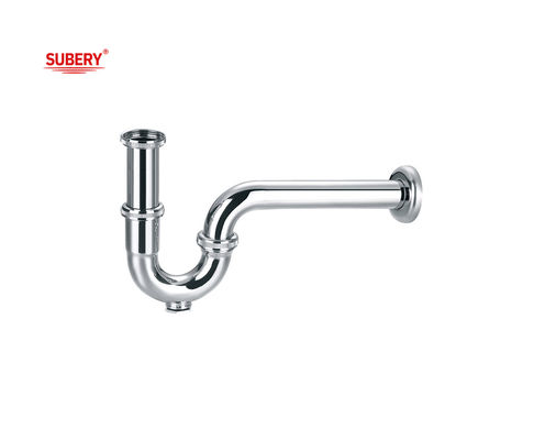 Đồng bồn tắm rửa bồn rửa nước thải bơm bẫy siphon phòng tắm p-bẫy ống cho bồn rửa crôm OEM