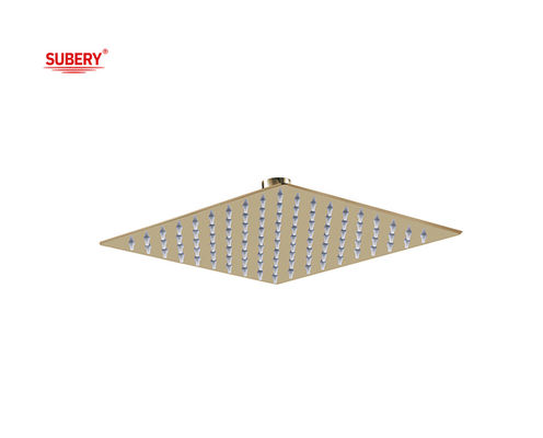 Thép không gỉ mưa SUS304 Quảng trường vàng màu vàng phòng tắm Cột 8 &quot;10&quot; 12 &quot;OEM