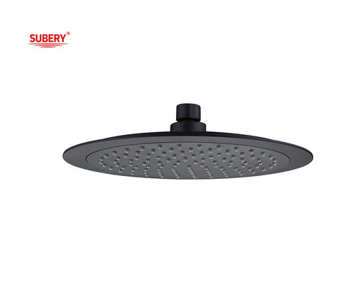 OEM ABS nhựa tròn mưa đầu vòi sen kích thước lớn Matt Black phòng tắm cột