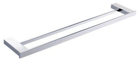 Phụ kiện phòng tắm chất lượng cao Solid Double Pole Towel Rail Double Bars