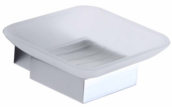 Phòng giữ xà phòng bằng thép không gỉ Thủy tinh đĩa xà phòng hộp xà phòng trong suốt treo tường