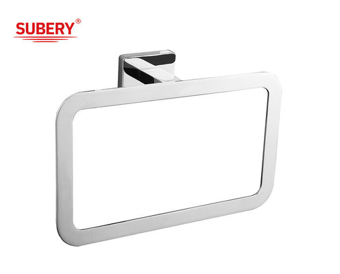 Gạch kẽm tường gắn Chrome khăn nhẫn cầm thiết kế hình chữ nhật cổ điển Oem Odm