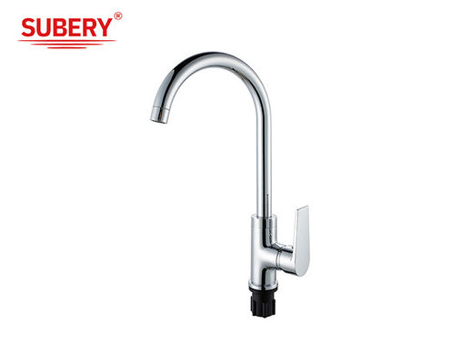 Chrome đồng lạnh và nóng OEM bồn rửa nhà bếp máy trộn vòi một đòn bẩy