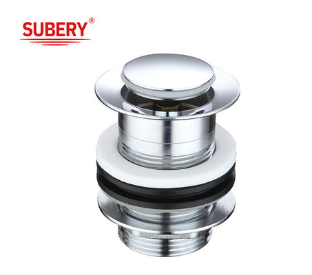 Modern Home Brass Drain Overflow Click Clack Pop Up Basin Sink Dòng rác thải cho phòng tắm