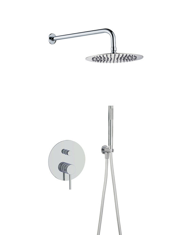 ẩn trong tường đồng vòng xoắn tay cầm vòi mưa xây dựng trong vòi tay máy trộn bộ vòi chrome OEM vòng cổ điển