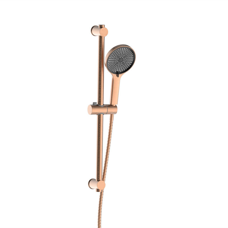 SUS304 3 chức năng Bồn tắm Slide Bar Rail Set ABS Nhựa Bồn tắm tay phòng tắm Rose Golden Round Classical