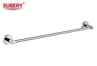 SUS304 Thùng cầm thanh khăn đơn Phụ kiện phòng tắm Chrome đánh bóng OEM vòng dự án hiện đại cổ điển