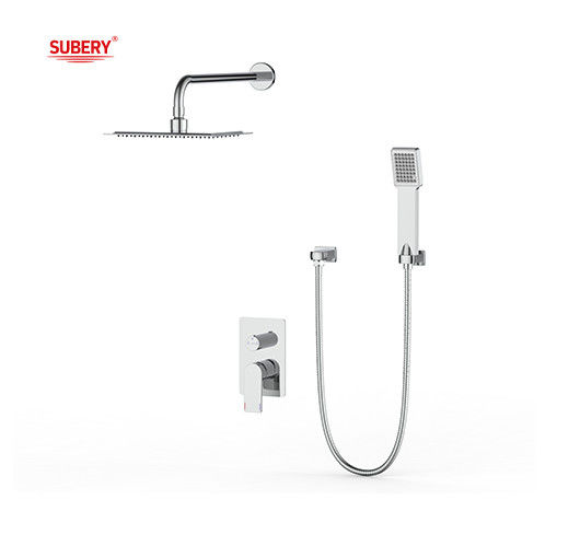 Máy trộn tắm hoặc tắm ẩn trong tường với bộ chuyển hướng tắm mưa tắm tay tắm Matt Black Brass Tap