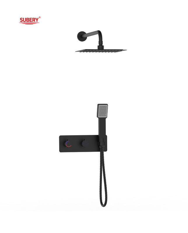 Máy pha trộn tắm hoặc tắm với bộ chuyển hướng tắm mưa tắm tay tắm Matt Black Brass Tap Faucet