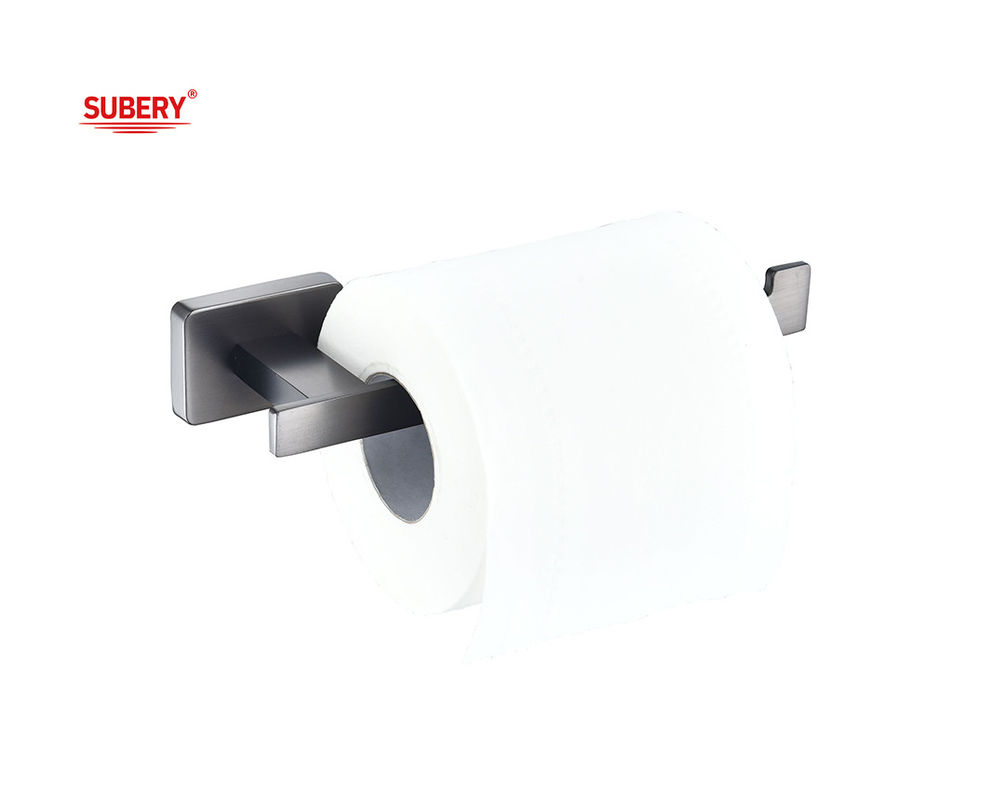 Hòa lưu phòng tắm Single Toilet Roll Paper Holder súng kim loại Màu OEM Hòa lưu Cơ hình chữ nhật Thiết kế cổ điển