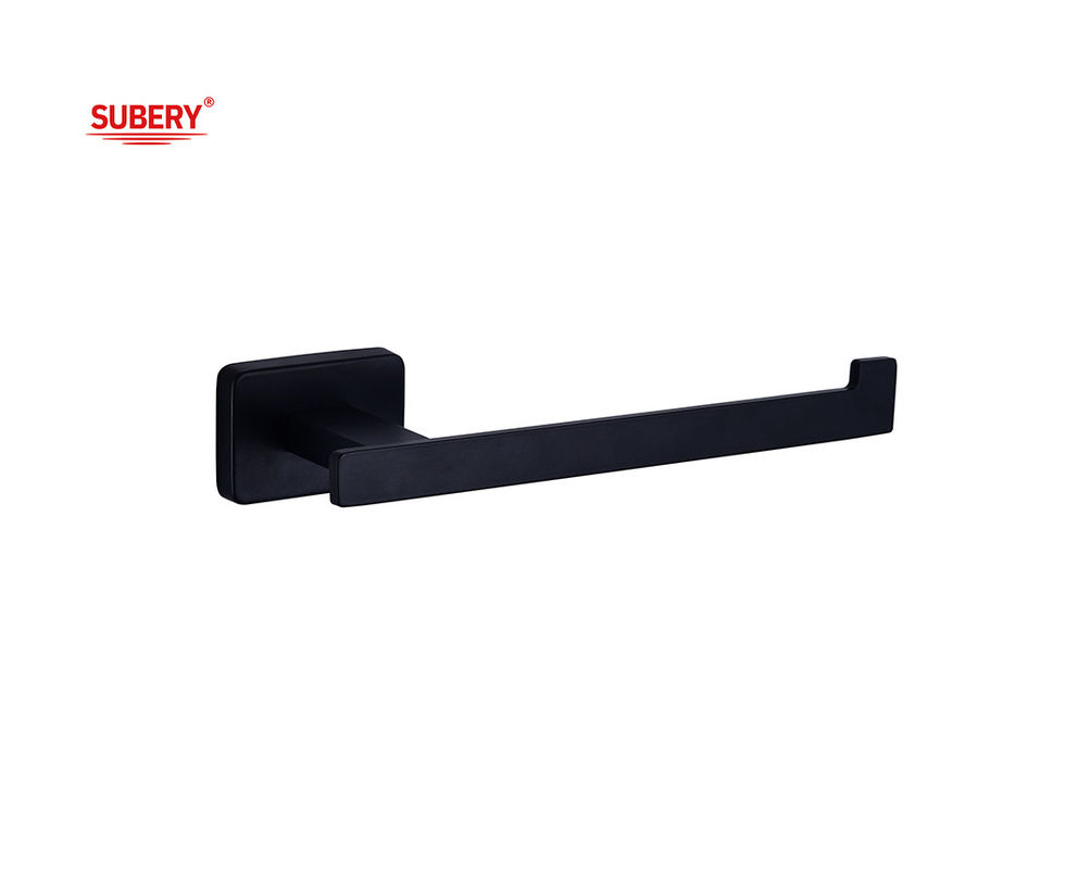 Gạch tường gắn phụ kiện phòng tắm WC giấy giấy vách vệ sinh ván đen hình chữ nhật thiết kế OEM ODM