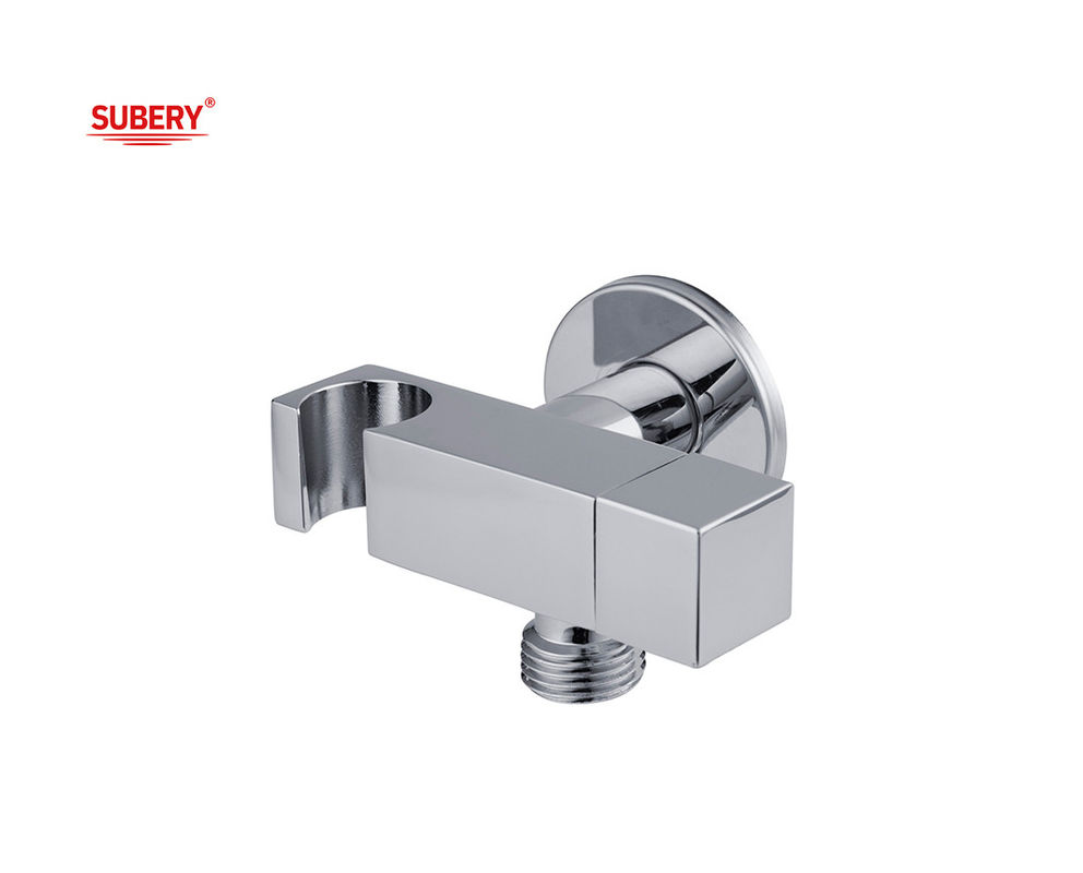 Brass Shattaf Holder Valve Handle Bidet Shower Sprayer Holder Phòng tắm Nhà vệ sinh Chrome Square OEM