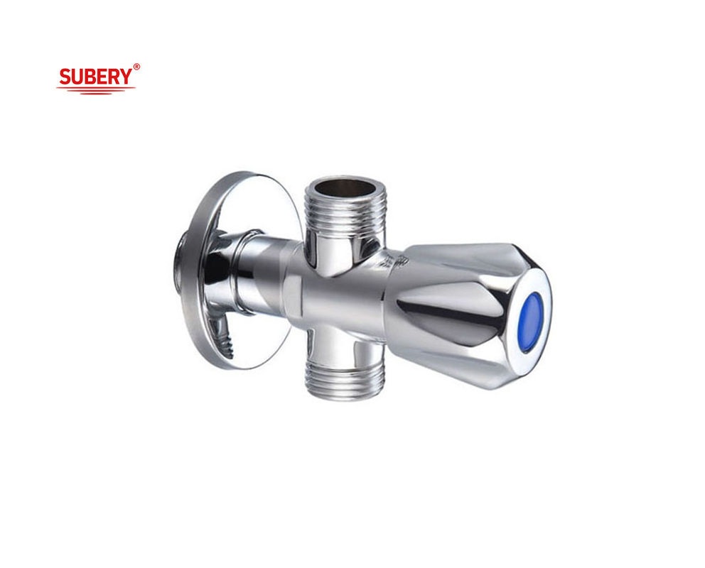 Tam giác đồng T Valve G1/2&quot; Thread đồng cơ thể đồng tay cầm OEM cho nhà vệ sinh