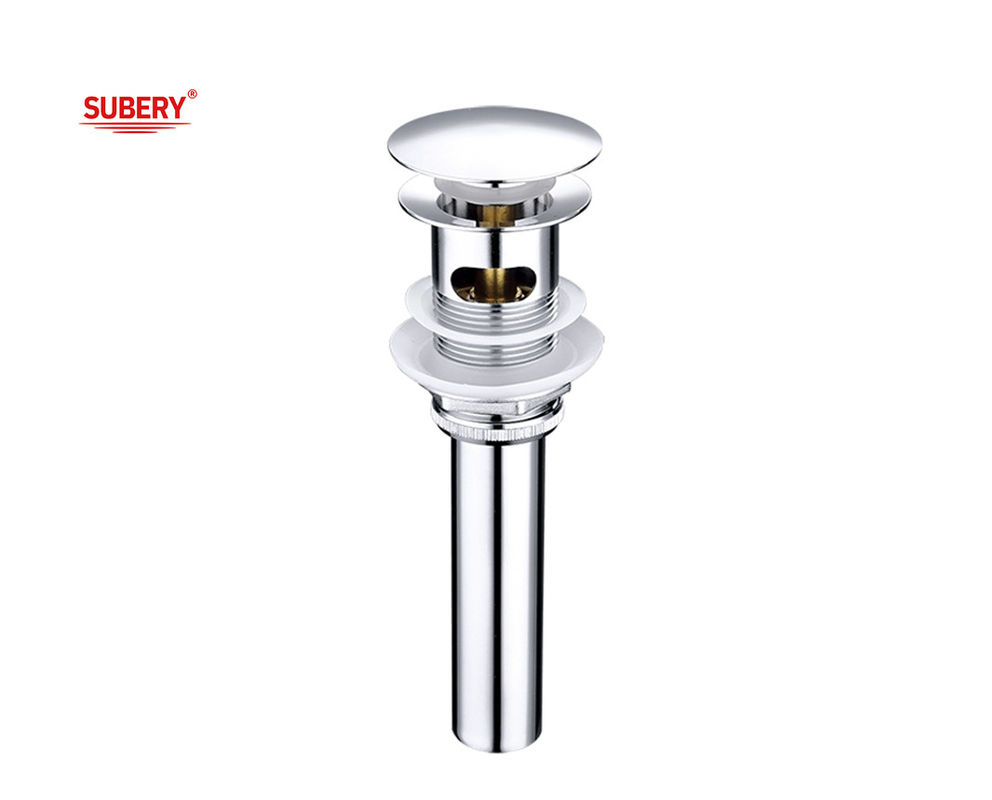 OEM Chrom rửa bồn cống với ống đệm Vanity rác thải thoát nước Pop Up bình thoát nước bồn rửa bồn rửa bồn