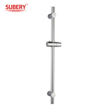 Kim loại tường gắn bóng Chrome tay vòi sen slide Bar Stainless thép với chiều cao điều chỉnh vòi sen