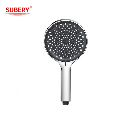Đầu tắm với máy xịt cầm tay Đầu tắm màu đen 3 chế độ cài đặt Đầu tắm áp suất cao Đầu tắm chống rò rỉ Chrome Finish