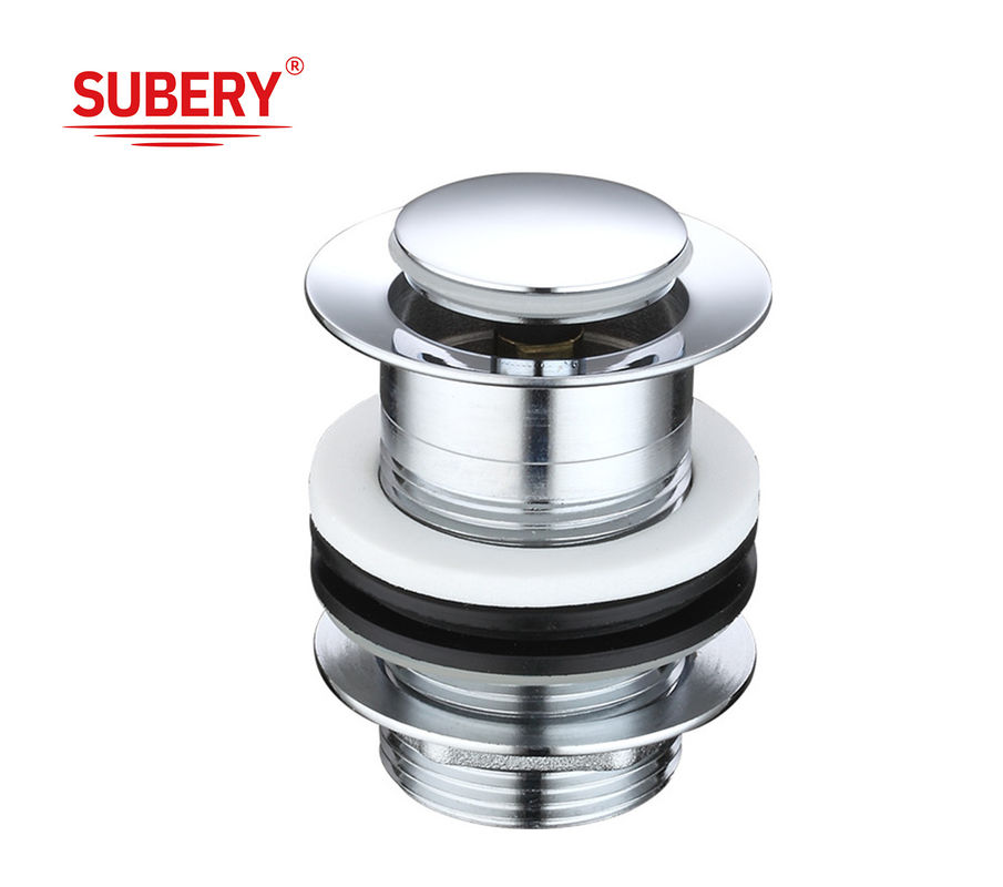 Modern Home Brass Drain Overflow Click Clack Pop Up Basin Sink Dòng rác thải cho phòng tắm