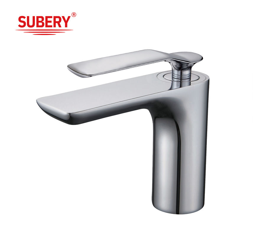 Máy bồn tắm Máy bồn tắm Chrome hiện đại Máy bồn tắm Máy bồn tắm tay cầm duy nhất Bồn rửa nóng lạnh Máy trộn nước vòi