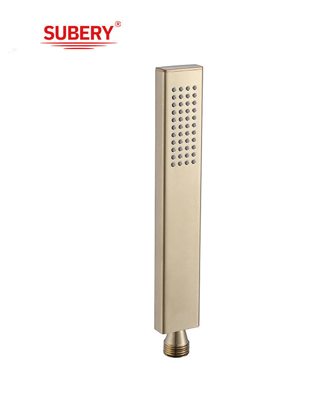 Máy nghe bằng đồng vòi tay vòi tắm cho quầy tắm cột đánh răng phòng tắm vàng vòi silicon dễ dàng sạch hình vuông OEM
