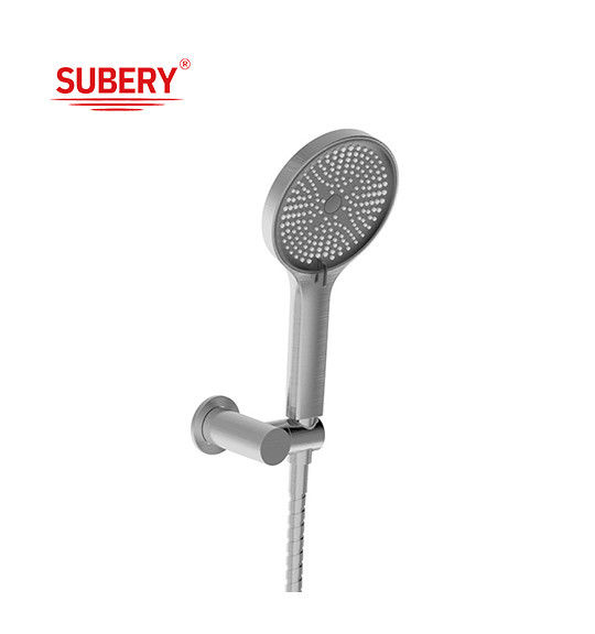 ABS nhựa 3 chức năng bàn tay tắm súng kim loại lớn vòng tắm Lỏng Silicon vòi dễ dàng làm sạch